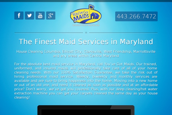 Youve-got-maids-wp theme site design template sample