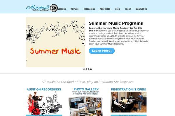 marylandmusic.com site used Bizco