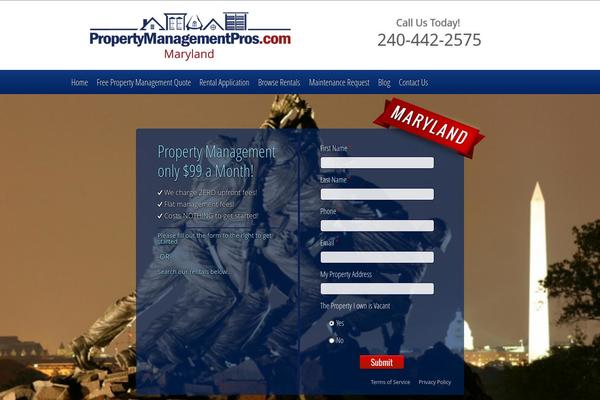 marylandpropertymanagementpros.com site used Pmpmarket