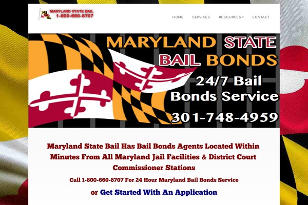 marylandstatebail.com site used Dandelion v.2.6.7