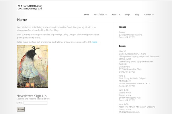 marymedrano.com site used Medrano