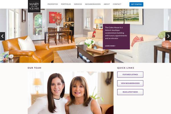 maryonthesquare.com site used Mary
