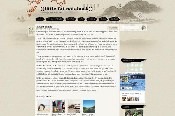 Ink and wash theme site design template sample