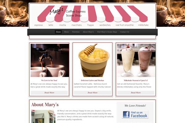 Restaurant theme site design template sample
