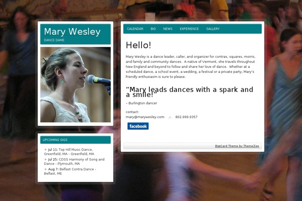 zeeBizzCard theme site design template sample