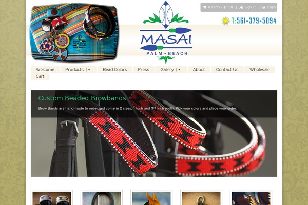 masaiofpalmbeach.com site used Massai-products