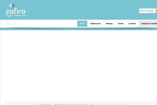 Zafiro theme site design template sample
