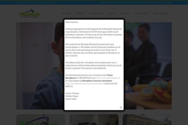 masallahkliniek.nl site used Kinder