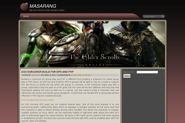 masarang.org site used Evening Shade