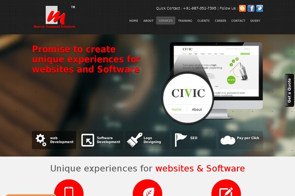 Minimalistique theme site design template sample