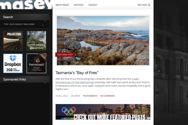 Folio theme site design template sample