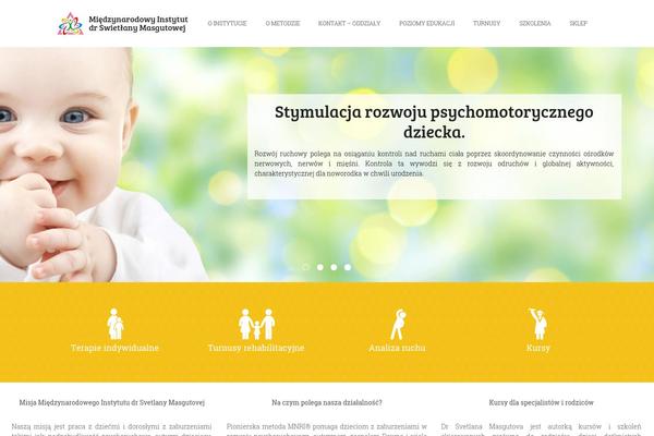Kinder theme site design template sample