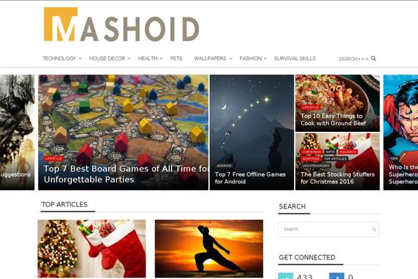 Curated theme site design template sample