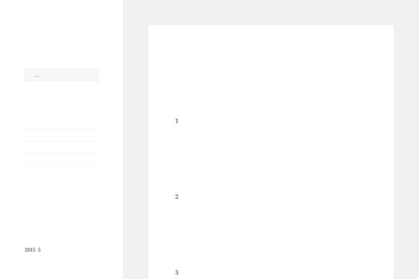 Twenty Fifteen theme site design template sample