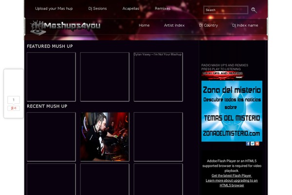 mashups4you.com site used Soundwavesse