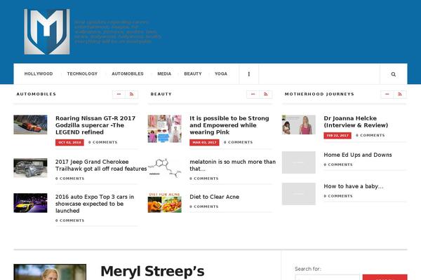 JustWrite theme site design template sample