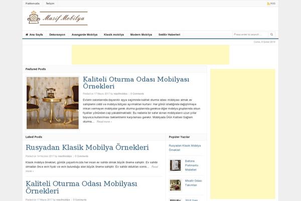Daily theme site design template sample