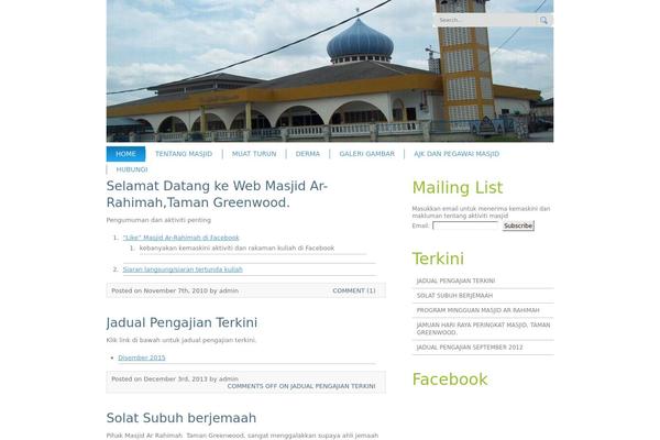 masjidarrahimah.com site used Zonetheme