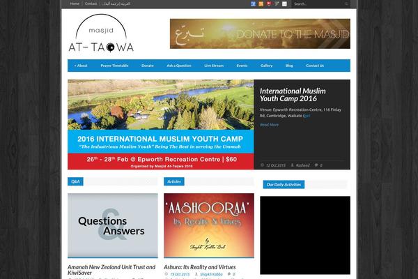 masjidattaqwa.co.nz site used Megazine-v1-09