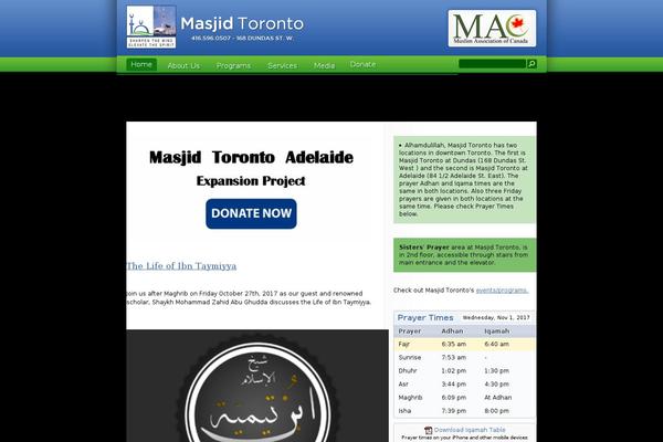 Site using Daily-prayer-time-for-mosques plugin