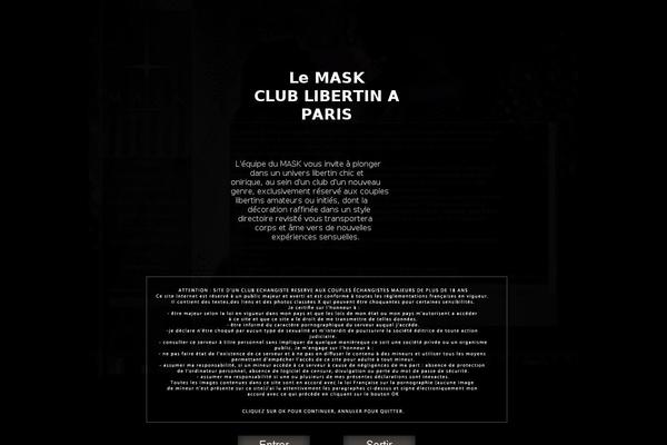 mask-paris.com site used Theatre-wp