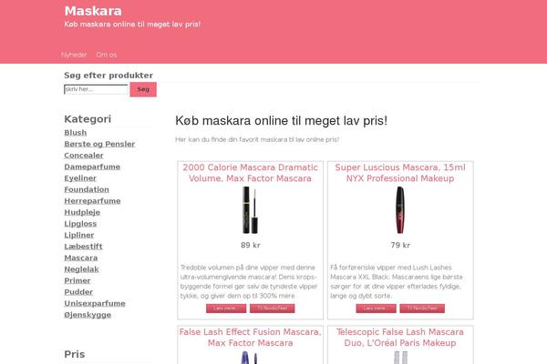 Storefront Child theme site design template sample