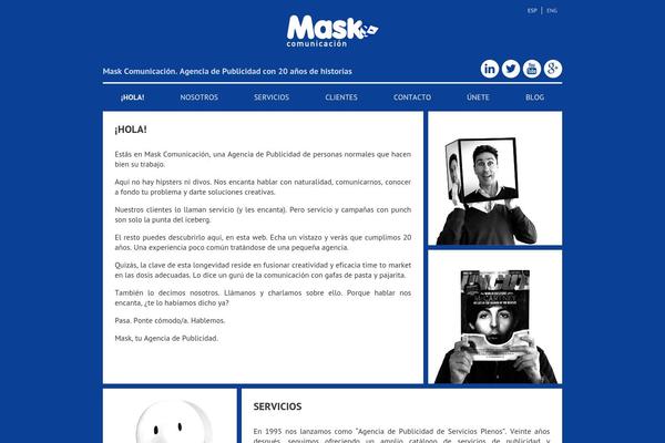 maskcomunicacion.es site used Mask