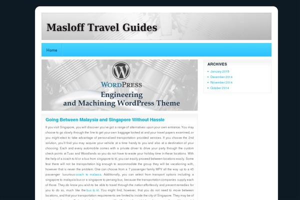 Engineering and Machinering theme site design template sample