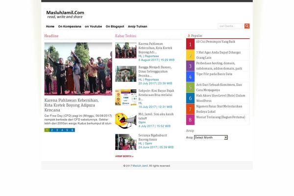 Kerge theme site design template sample