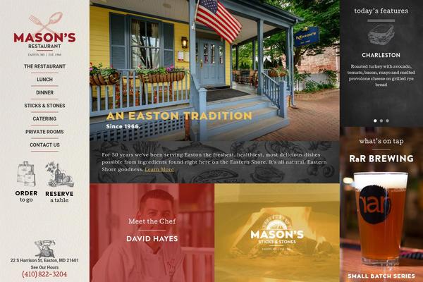 masonsgourmet.com site used Masons