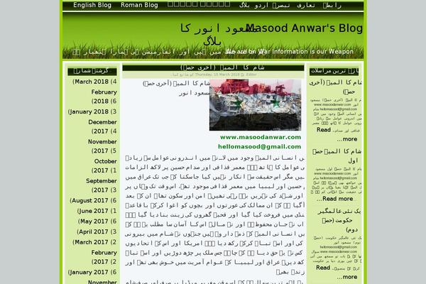masoodanwar.com site used Twenty Twenty-Three