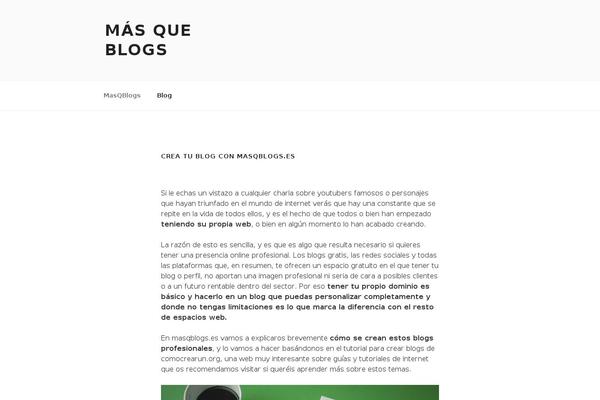 masqblogs.es site used Twentyseventeen_child