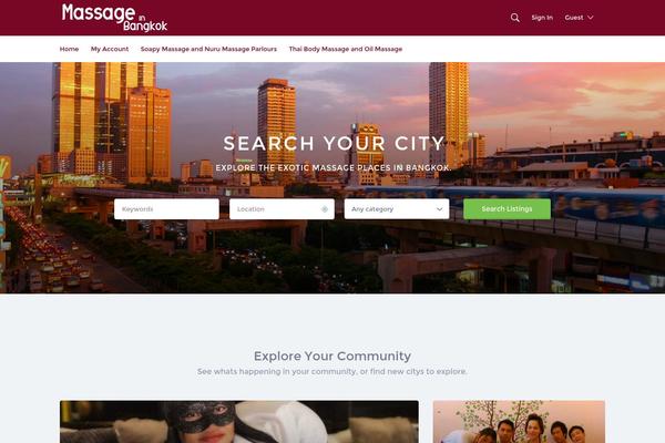 Listify theme site design template sample