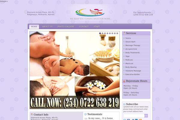 Rejuvenate theme site design template sample