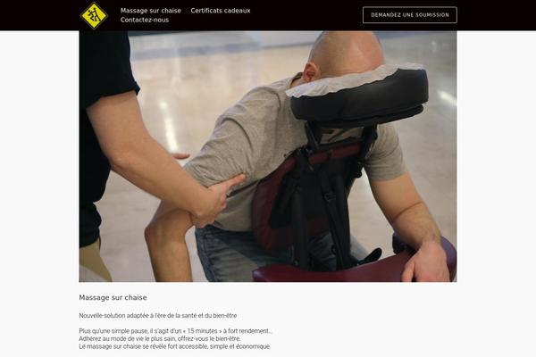 Tesseract theme site design template sample