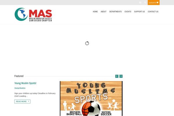 Charitas theme site design template sample