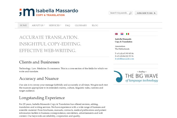 Editorial theme site design template sample