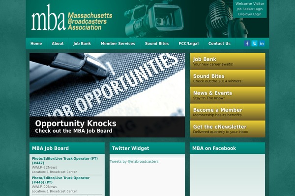 Mba theme site design template sample