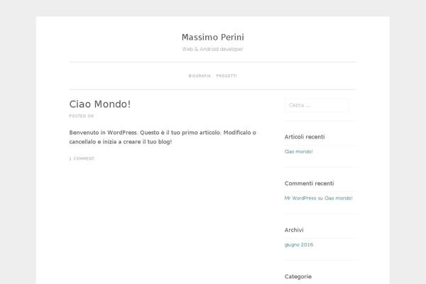 SoSimple theme site design template sample