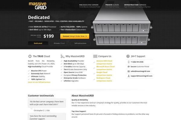 massivegrid.com site used Massivegrid