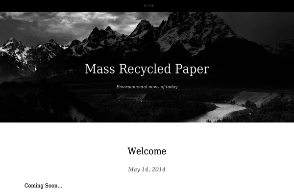 massrecyclespaper.org site used Landscape