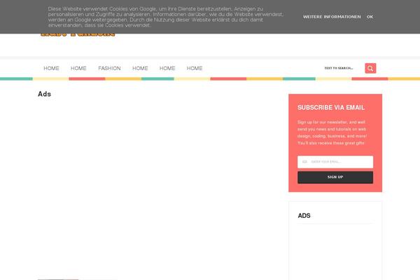 Caps theme site design template sample