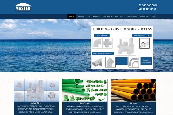 Master theme site design template sample