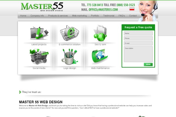 Dragon theme site design template sample