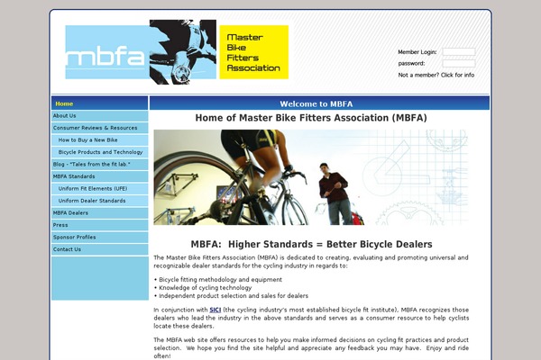 masterbikefitters.com site used Mbfa