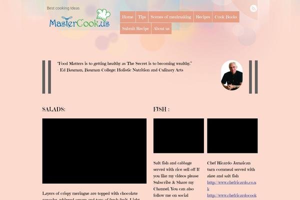 Site using Visual Recipe Index plugin