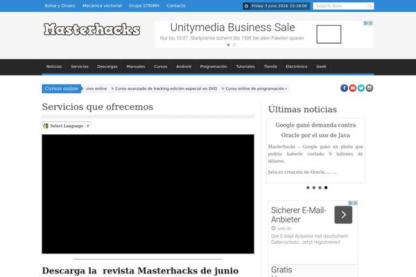 SaladMag theme site design template sample