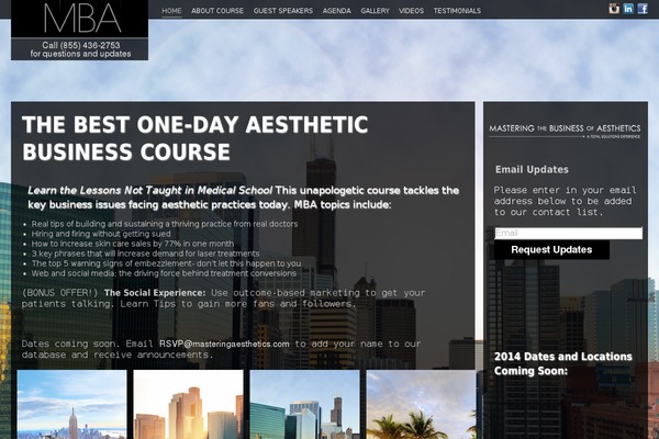 Master theme site design template sample