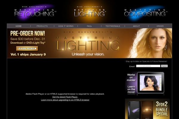 NewDark theme site design template sample