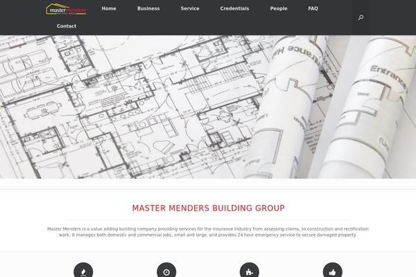 Vantage theme site design template sample